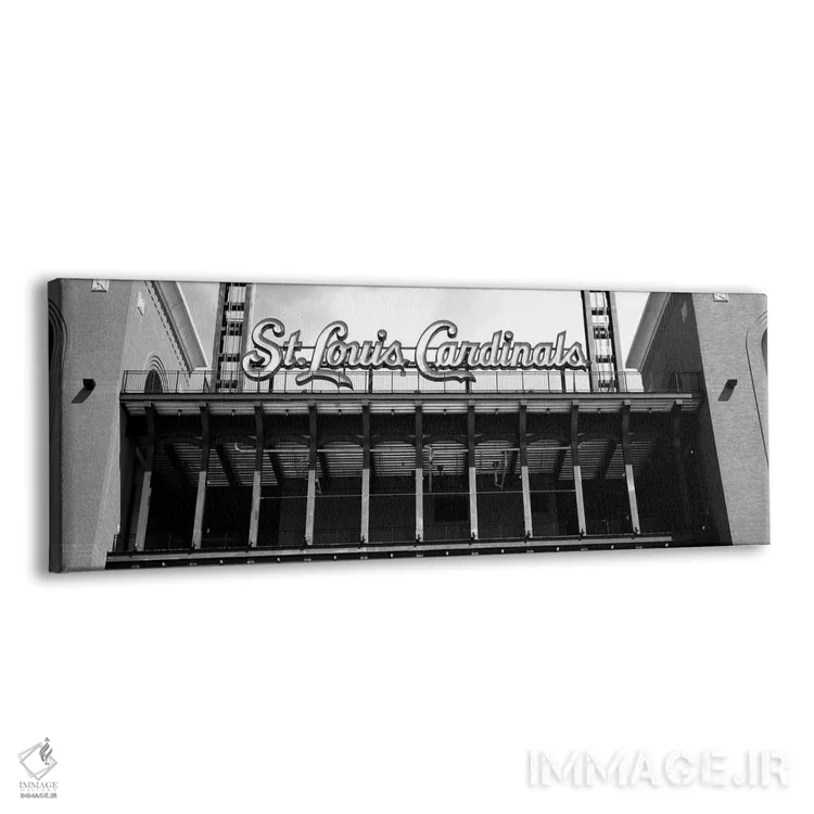 تابلو دکوراتیو "نمای زاویه پایین از استادیوم بوش در سنت لوئیس، میزوری… اثر پانورامیک ایمجز - نمای پرسپکتیو محصول