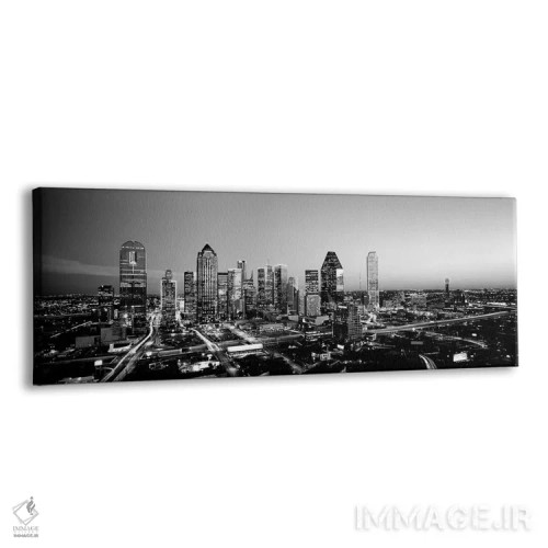 تابلو دکوراتیو "شب، دالاس، تکزاس، ایالات متحده" اثر پانورامیک ایمجز - نمای پرسپکتیو محصول