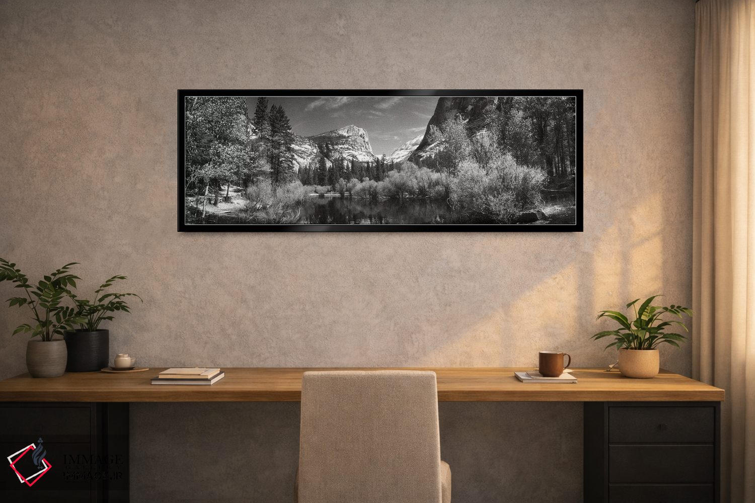 تابلو دکوراتیو "دریاچه آینه در پارک ملی یوسمیتی، شهرستان مری پوزا، کال… اثر پانورامیک ایمجز - D1B
