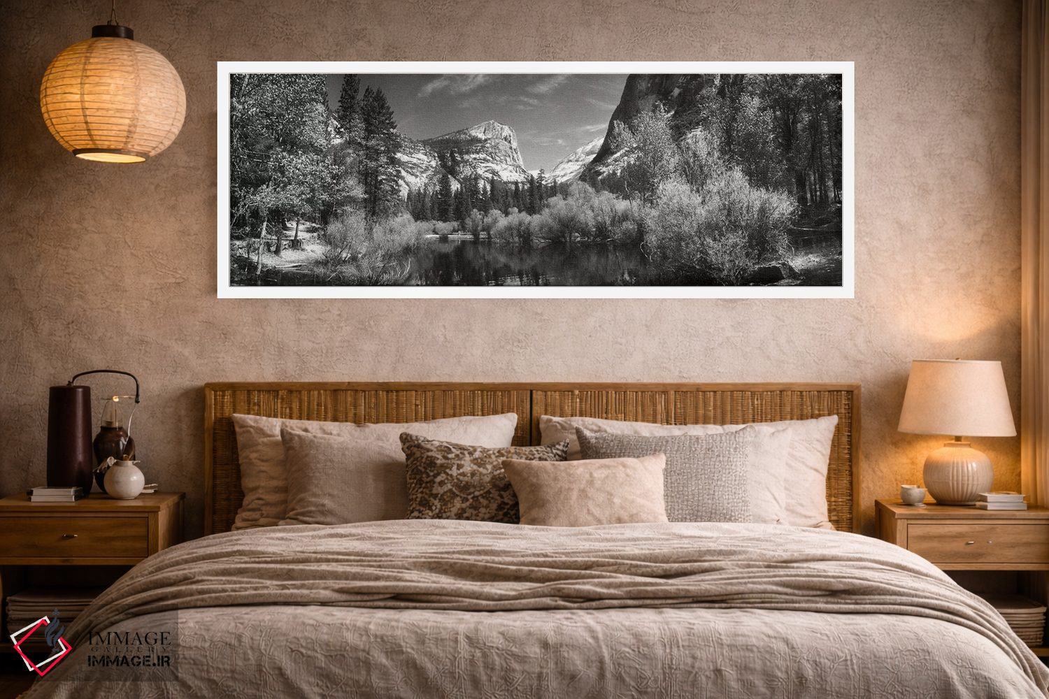 تابلو دکوراتیو "دریاچه آینه در پارک ملی یوسمیتی، شهرستان مری پوزا، کال… اثر پانورامیک ایمجز - D3W