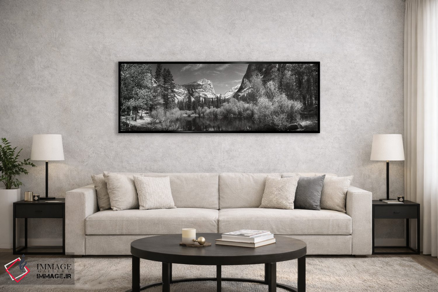 تابلو دکوراتیو "دریاچه آینه در پارک ملی یوسمیتی، شهرستان مری پوزا، کال… اثر پانورامیک ایمجز - D6B