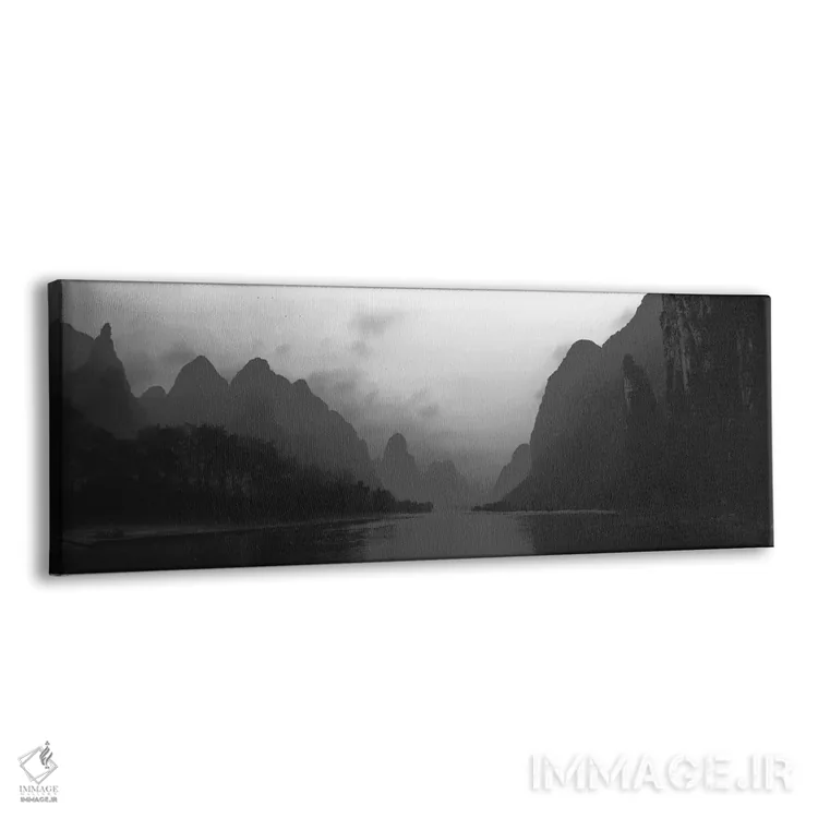 تابلو دکوراتیو "رودخانه ای که از دامنه تپه ها عبور می کند، تپه های گوی… اثر پانورامیک ایمجز - نمای پرسپکتیو محصول