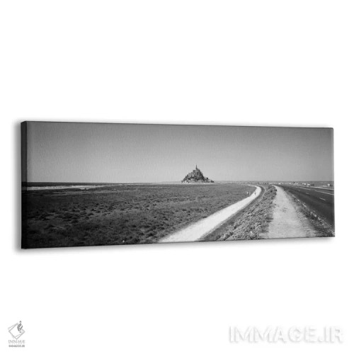 تابلو دکوراتیو "جاده ای که از یک چشم انداز عبور می کند، مون سن میشل، ن… اثر پانورامیک ایمجز - نمای پرسپکتیو محصول