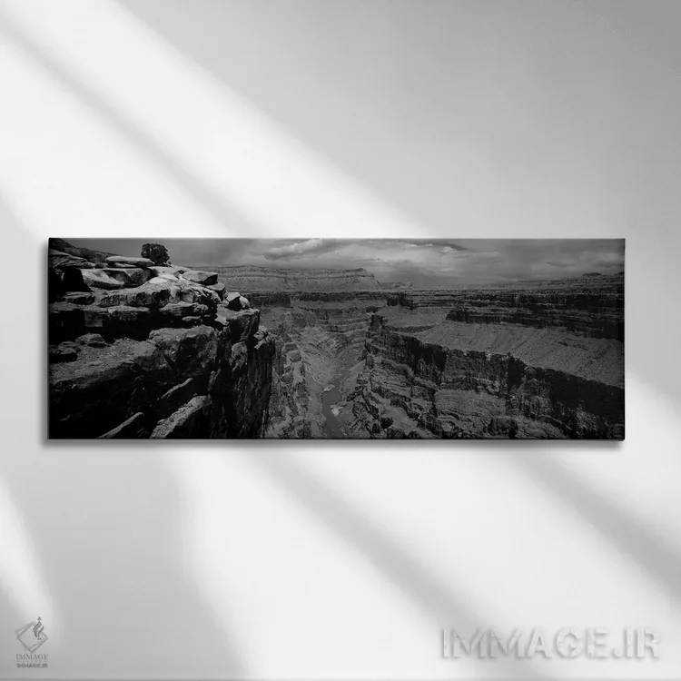 تابلو دکوراتیو "رودخانه ای که از دره ای عبور می کند، منظره توروایپ، بخ… اثر پانورامیک ایمجز - نمای روبهرو روی دیوار
