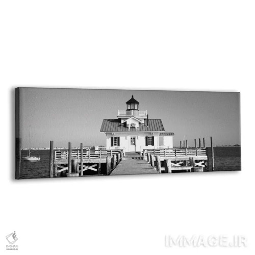 تابلو دکوراتیو "فانوس دریایی مرداب روآنوک، بانک های بیرونی، کارولینای… اثر پانورامیک ایمجز - نمای پرسپکتیو محصول