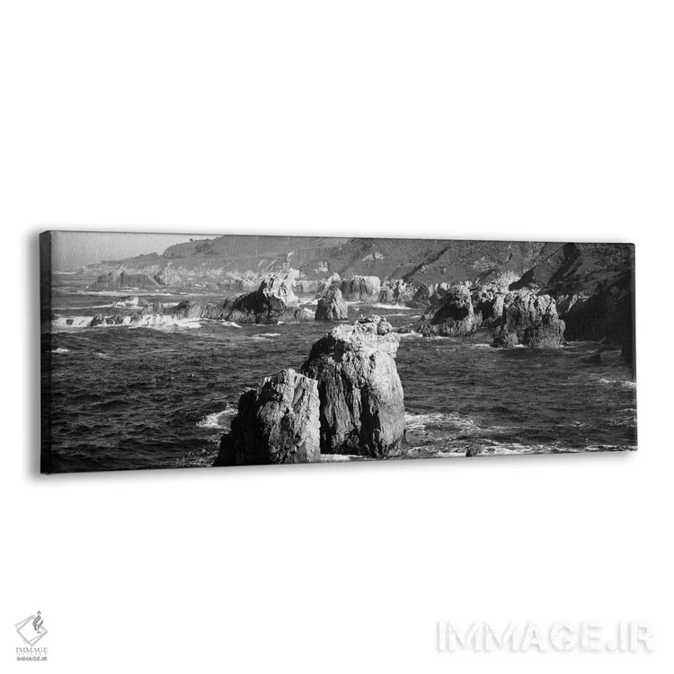 تابلو دکوراتیو "چیدمان های صخره ای روی ساحل، بیگ سور، ساحل ایالتی گارا… اثر پانورامیک ایمجز - نمای پرسپکتیو محصول