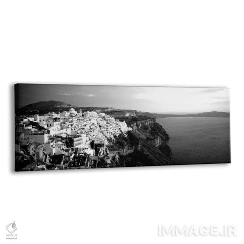 تابلو دکوراتیو "سانتورینی، یونان" اثر پانورامیک ایمجز - نمای پرسپکتیو محصول