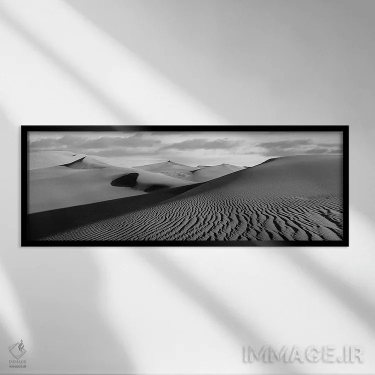 تابلو دکوراتیو "تلماسه های صحرا، پارک ملی تلماسه های بزرگ، کلرادو، ایا… اثر پانورامیک ایمجز - نمای قابدار مشکی