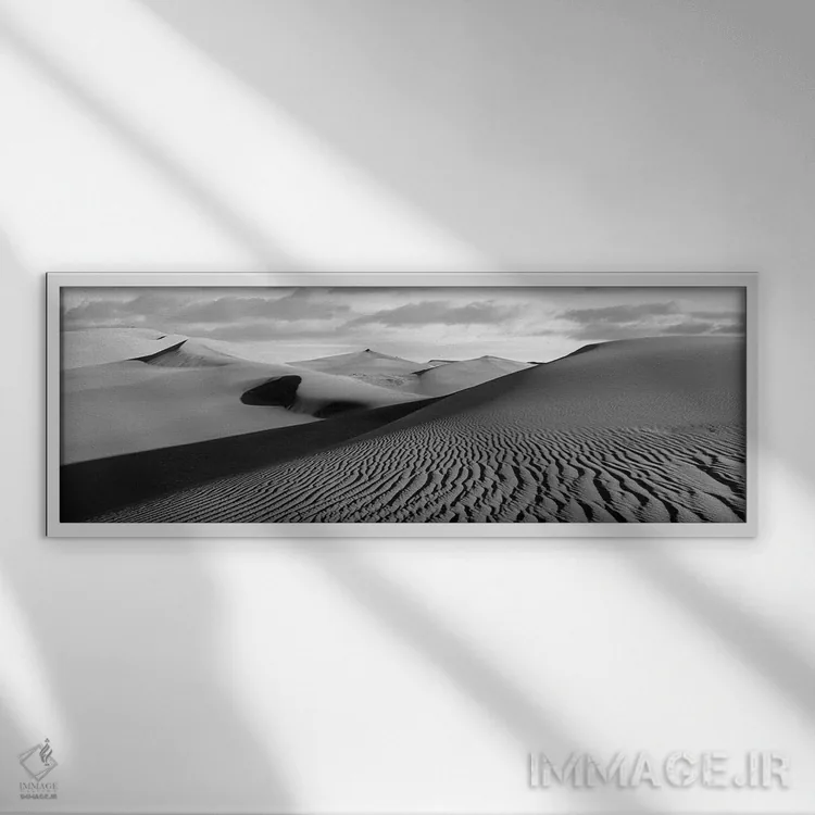 تابلو دکوراتیو "تلماسه های صحرا، پارک ملی تلماسه های بزرگ، کلرادو، ایا… اثر پانورامیک ایمجز - نمای قابدار سفید