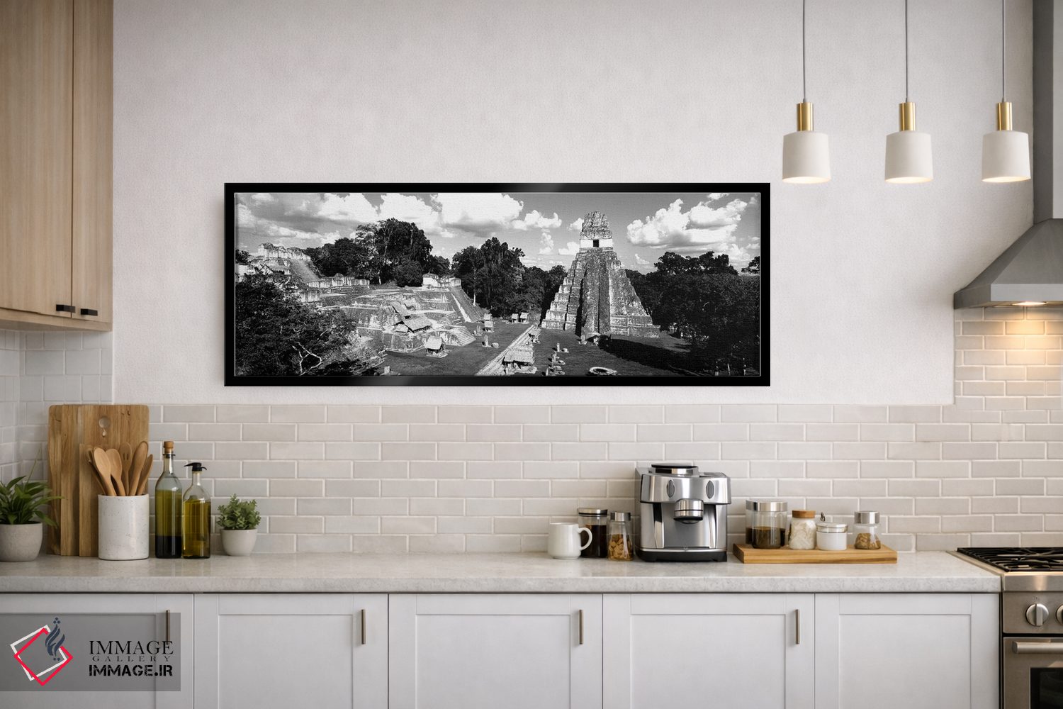 تابلو دکوراتیو "ویرانه های یک معبد قدیمی، تیکال، گواتمالا" اثر پانورامیک ایمجز - D1B