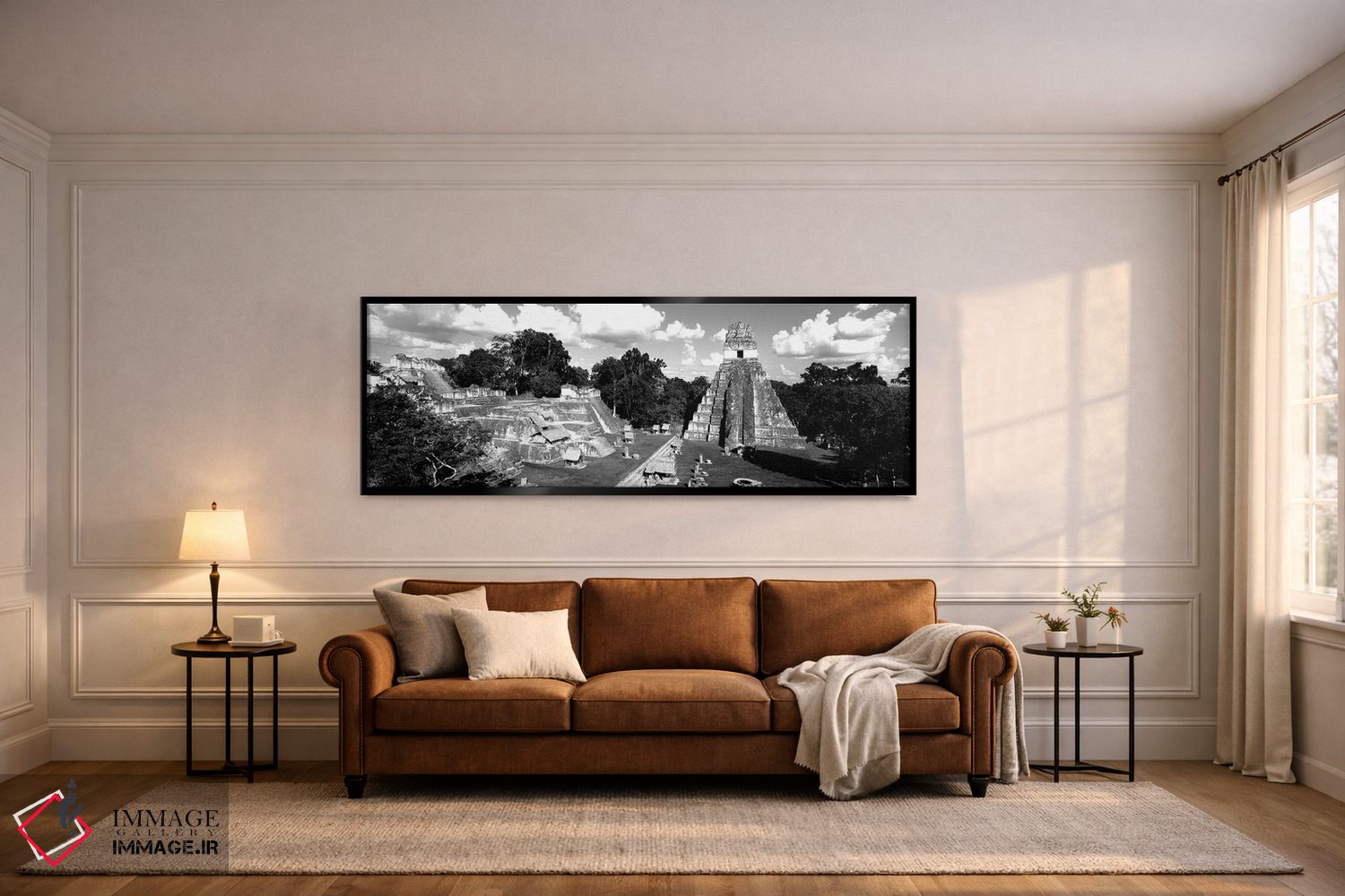 تابلو دکوراتیو "ویرانه های یک معبد قدیمی، تیکال، گواتمالا" اثر پانورامیک ایمجز - D5B