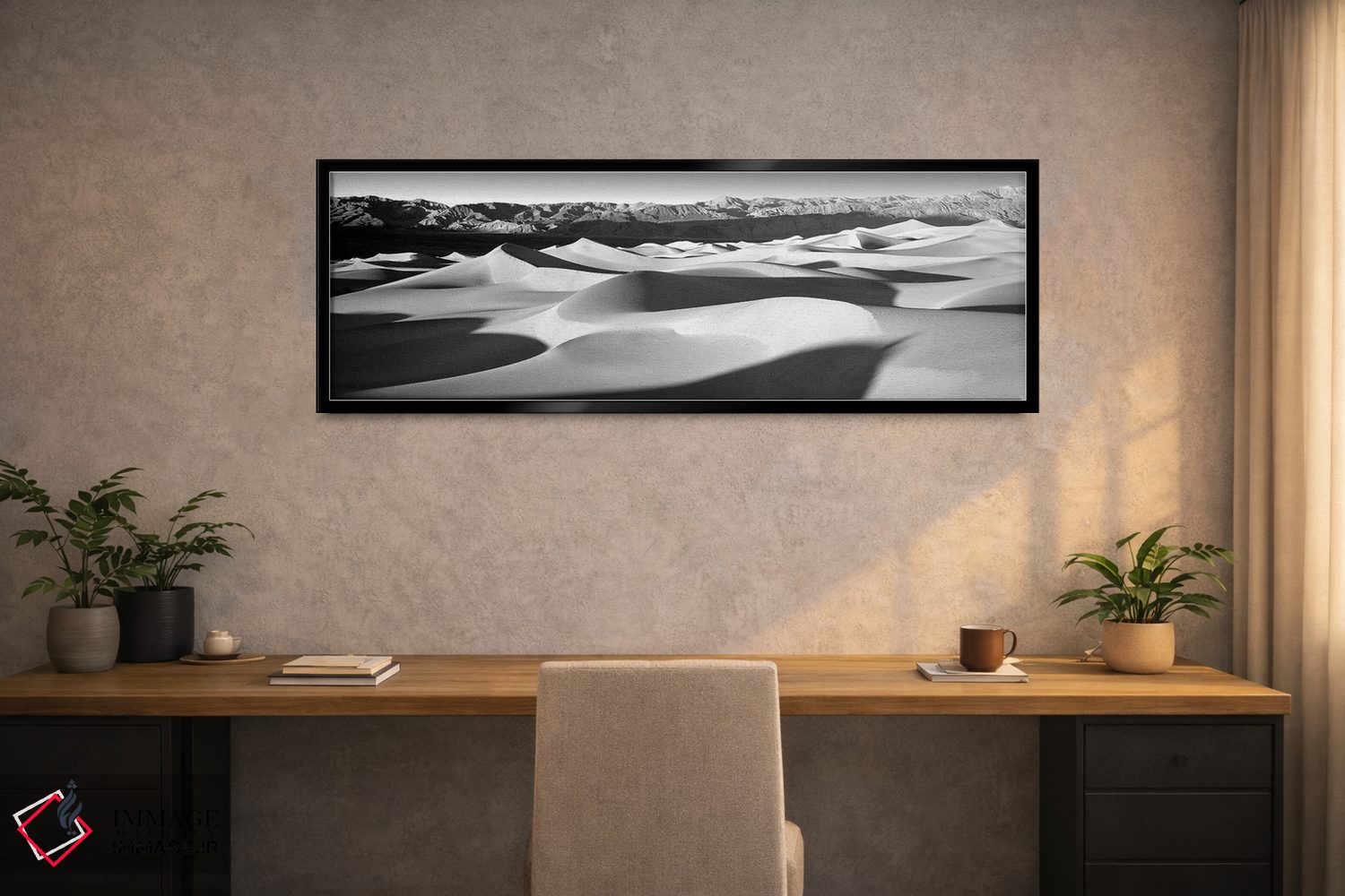 تابلو دکوراتیو "تلماسه های صحرا، پارک ملی دره مرگ، کالیفرنیا، ایالات م… اثر پانورامیک ایمجز - D2B