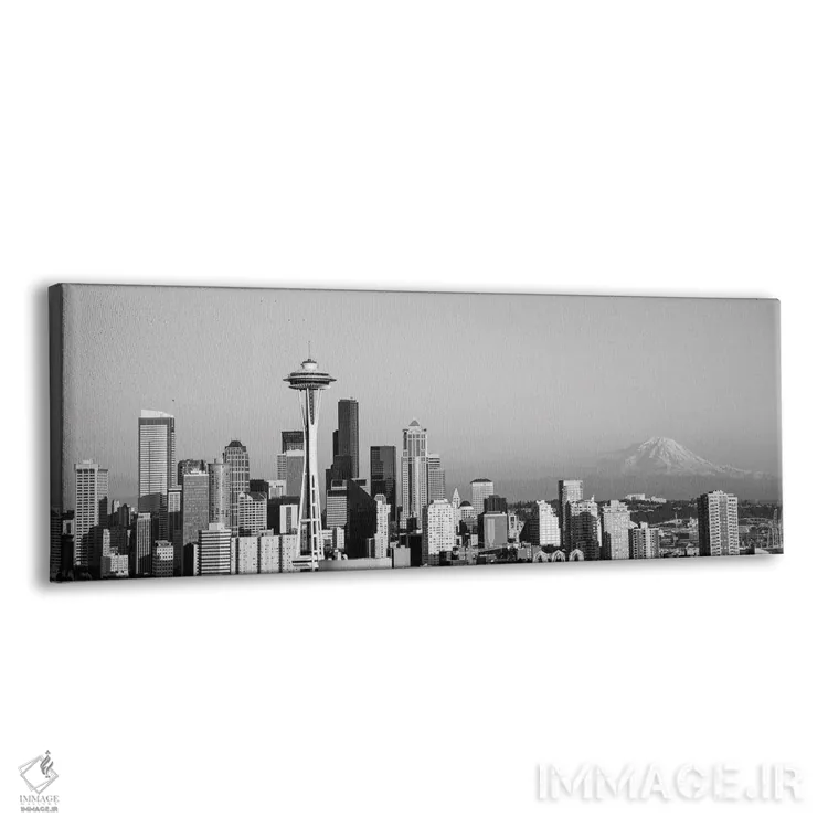 تابلو دکوراتیو "خط افق، سیاتل، ایالت واشنگتن، ایالات متحده" اثر پانورامیک ایمجز - نمای پرسپکتیو محصول
