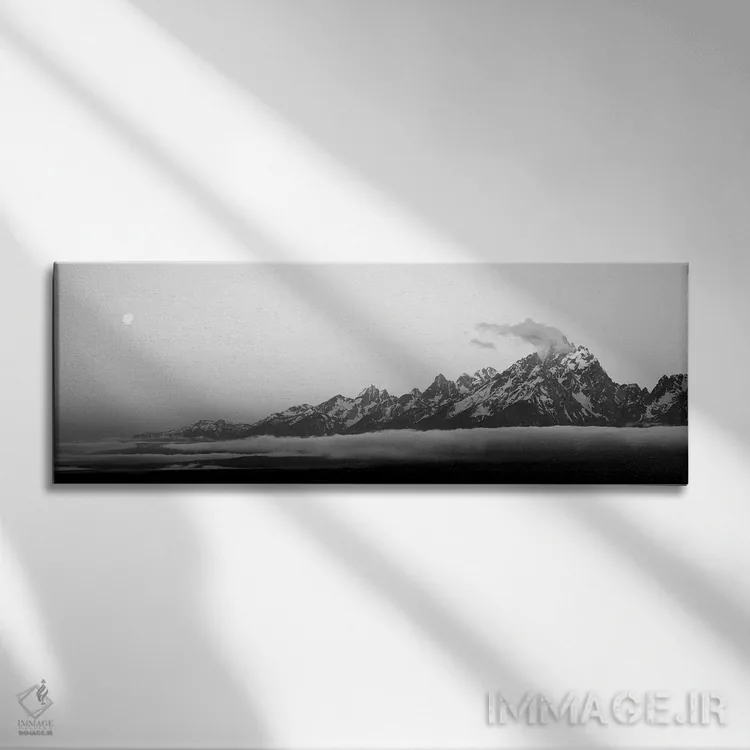 تابلو دکوراتیو "رشته کوه تی تن، پارک ملی گرند تی تن، وایومینگ، ایالات… اثر پانورامیک ایمجز - نمای روبهرو روی دیوار