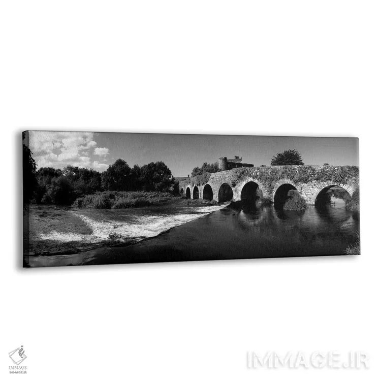 تابلو دکوراتیو "پل سیزده طاقی بر روی رودخانه فانشین، گلانوورث، شهرستان… اثر پانورامیک ایمجز - نمای پرسپکتیو محصول