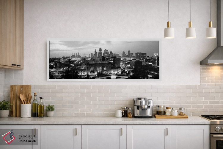 تابلو دکوراتیو "ایستگاه اتحادیه در هنگام غروب با خط افق شهری در پس زمی… اثر پانورامیک ایمجز - D1W