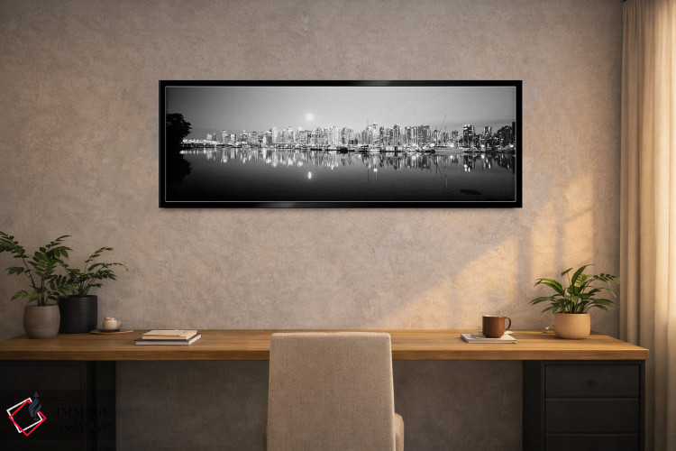 تابلو دکوراتیو "خط افق ونکوور، بریتیش کلمبیا، کانادا" اثر پانورامیک ایمجز - D1B