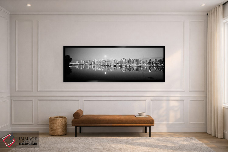 تابلو دکوراتیو "خط افق ونکوور، بریتیش کلمبیا، کانادا" اثر پانورامیک ایمجز - D3B