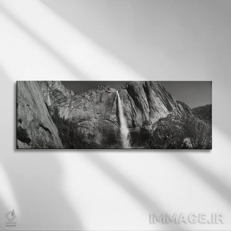 تابلو دکوراتیو "آبشار ریخته از سنگ ها در یک جنگل، آبشار برایدوایل، دره… اثر پانورامیک ایمجز - نمای روبهرو روی دیوار
