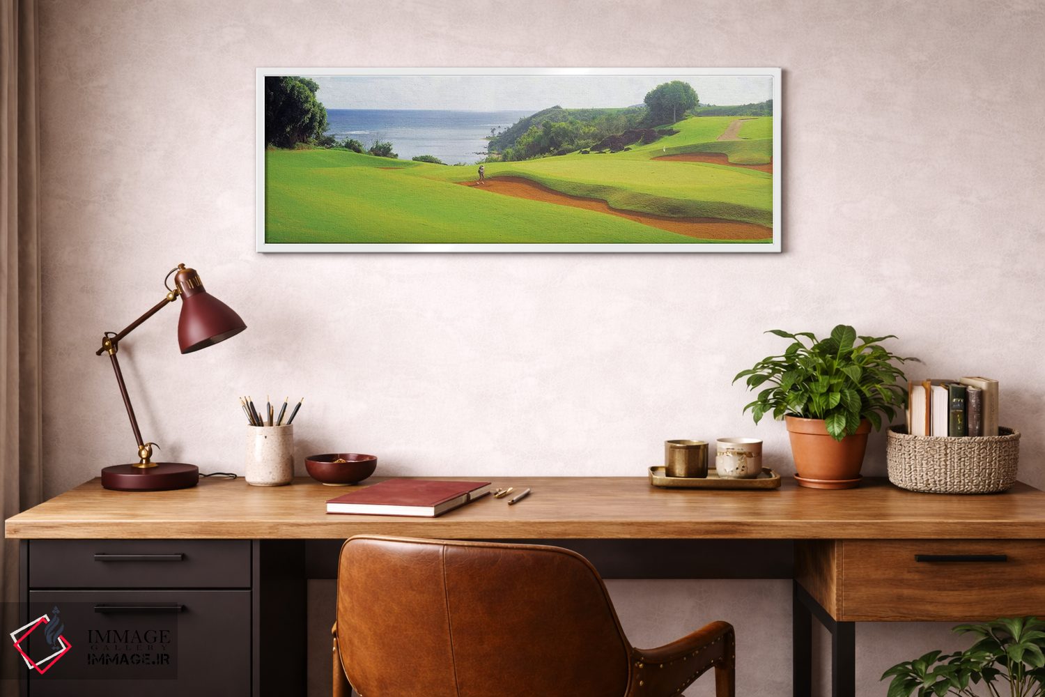 تابلو دکوراتیو "دوره گلف پرینسویل، کائوآئی، هاوایی، ایالات متحده" اثر پانورامیک ایمجز - D3W