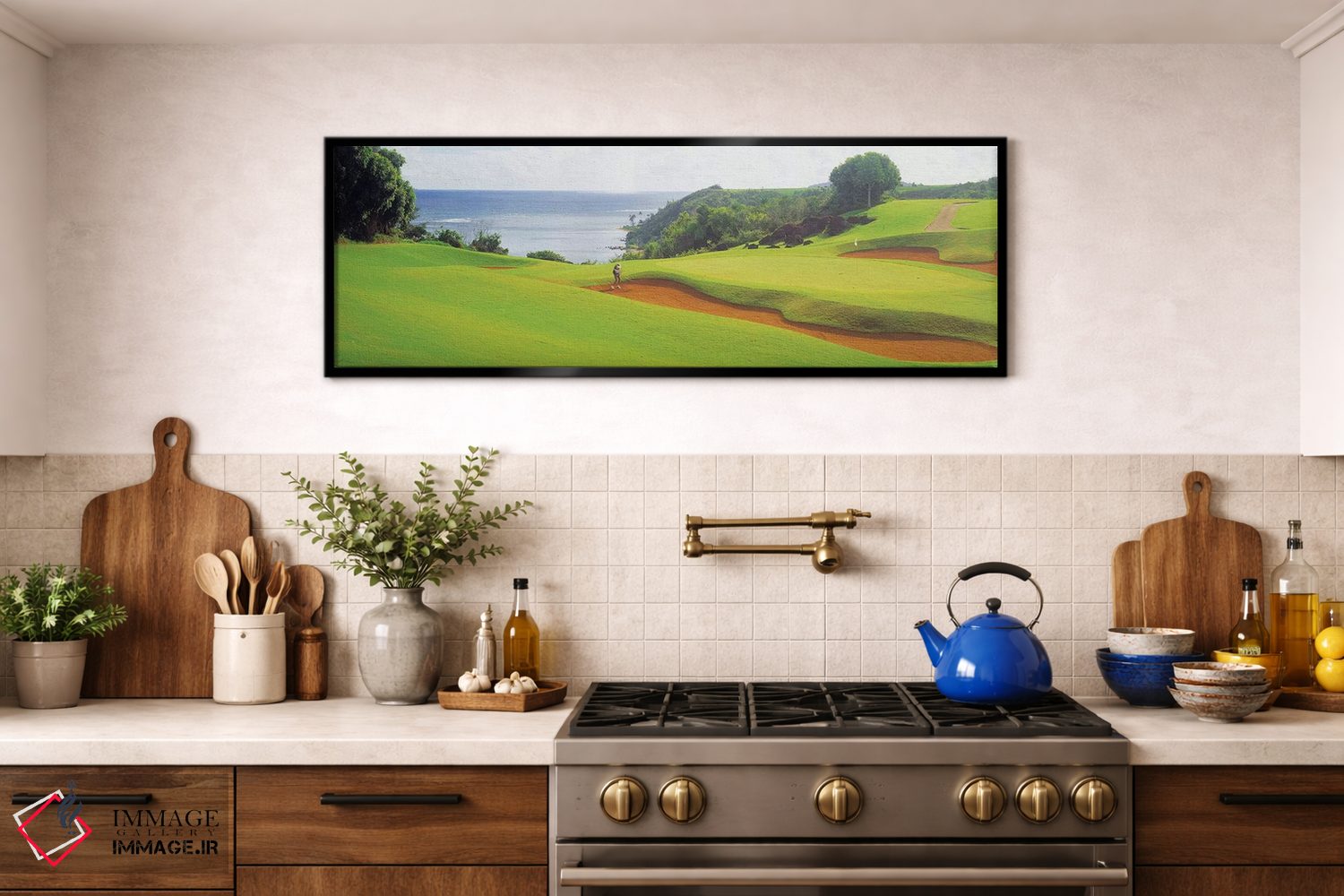 تابلو دکوراتیو "دوره گلف پرینسویل، کائوآئی، هاوایی، ایالات متحده" اثر پانورامیک ایمجز - D1B