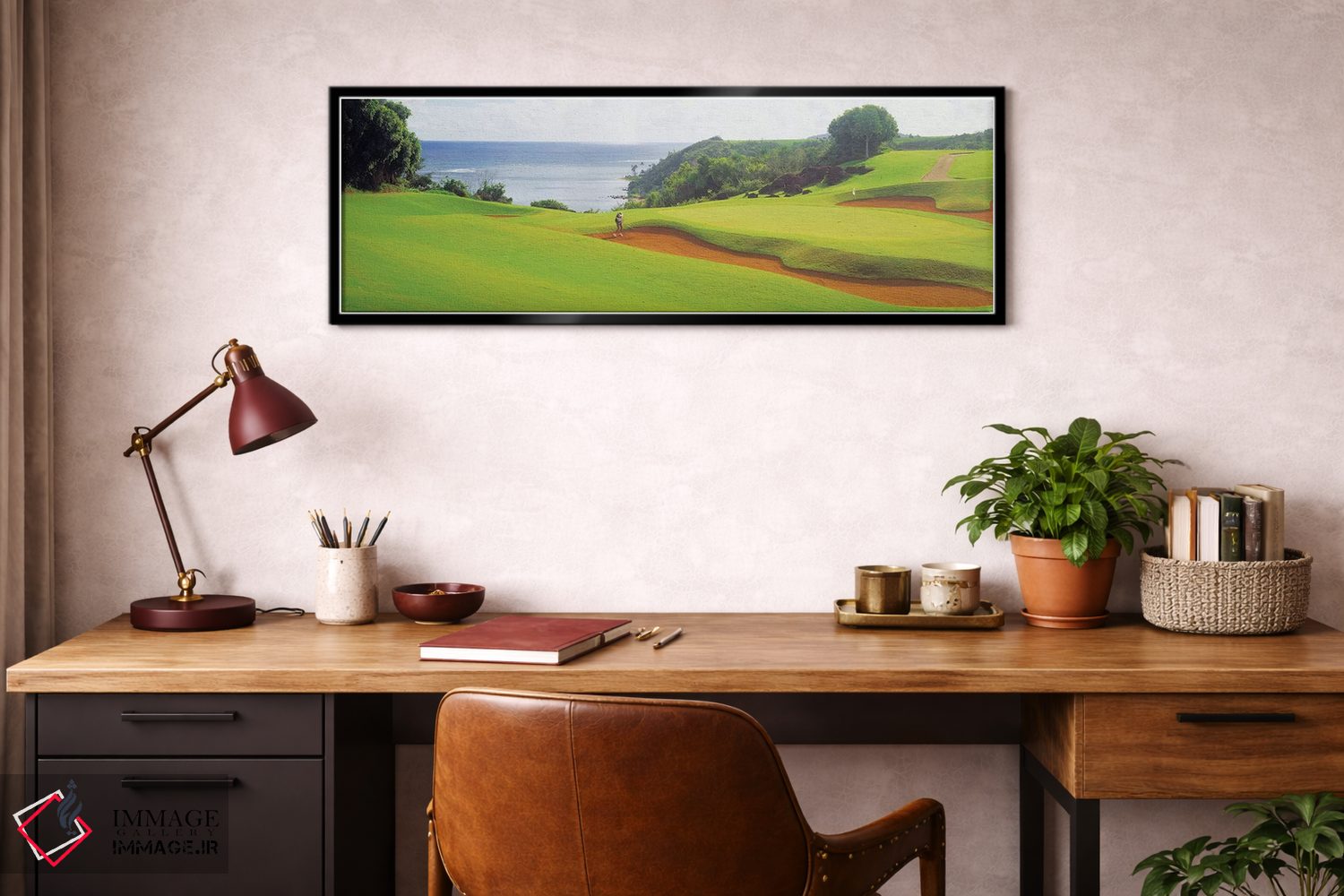 تابلو دکوراتیو "دوره گلف پرینسویل، کائوآئی، هاوایی، ایالات متحده" اثر پانورامیک ایمجز - D4B