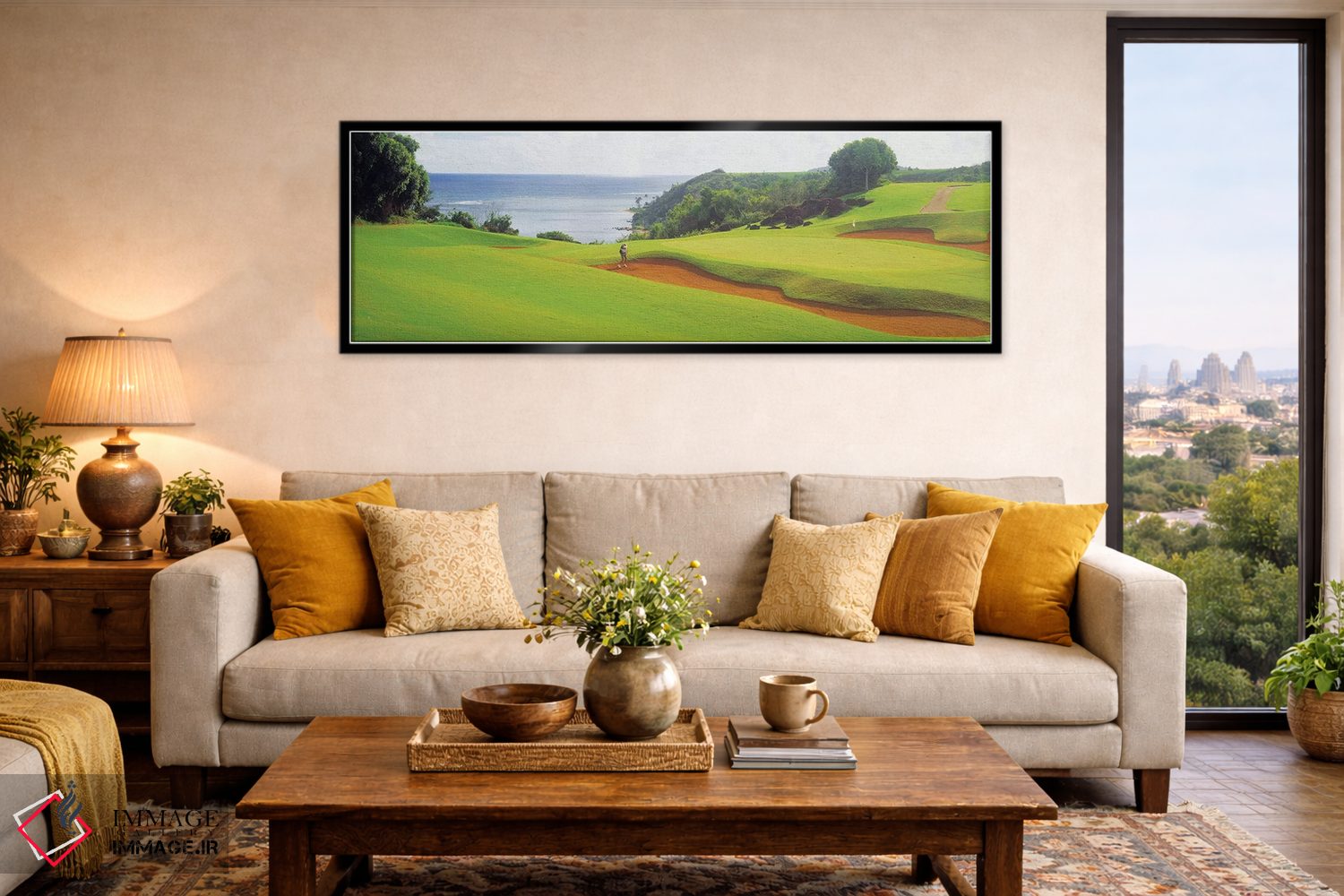 تابلو دکوراتیو "دوره گلف پرینسویل، کائوآئی، هاوایی، ایالات متحده" اثر پانورامیک ایمجز - D6B