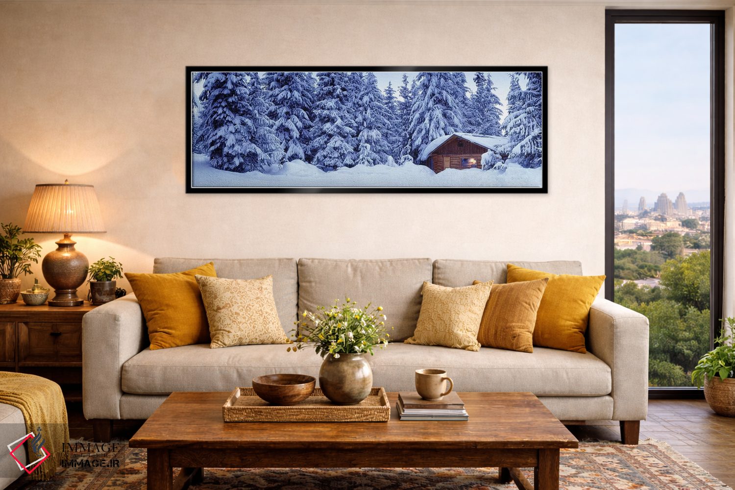 تابلو دکوراتیو "کلبه دریاچه گمشده، بریتیش کلمبیا، کانادا" اثر پانورامیک ایمجز - D6B