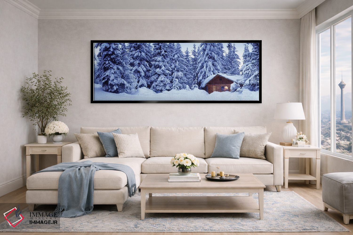 تابلو دکوراتیو "کلبه دریاچه گمشده، بریتیش کلمبیا، کانادا" اثر پانورامیک ایمجز - D5B