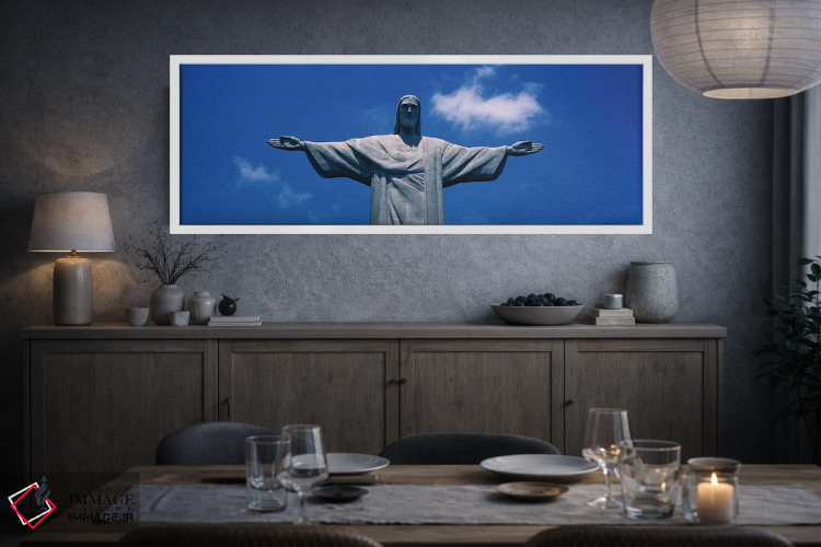 تابلو دکوراتیو نمای پایین از مجسمه مسیح ناجی، کورکووادو، ریودوژانیرو… اثر پانورامیک ایمجز - D3W