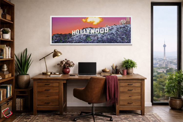 تابلو دکوراتیو نشان هالیوود، کالیفرنیا، ایالات متحده اثر پانورامیک ایمجز - D1W