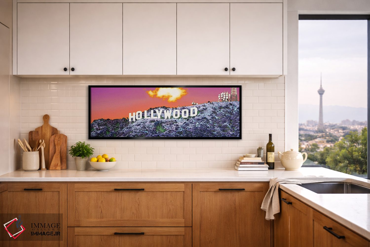تابلو دکوراتیو نشان هالیوود، کالیفرنیا، ایالات متحده اثر پانورامیک ایمجز - D5B