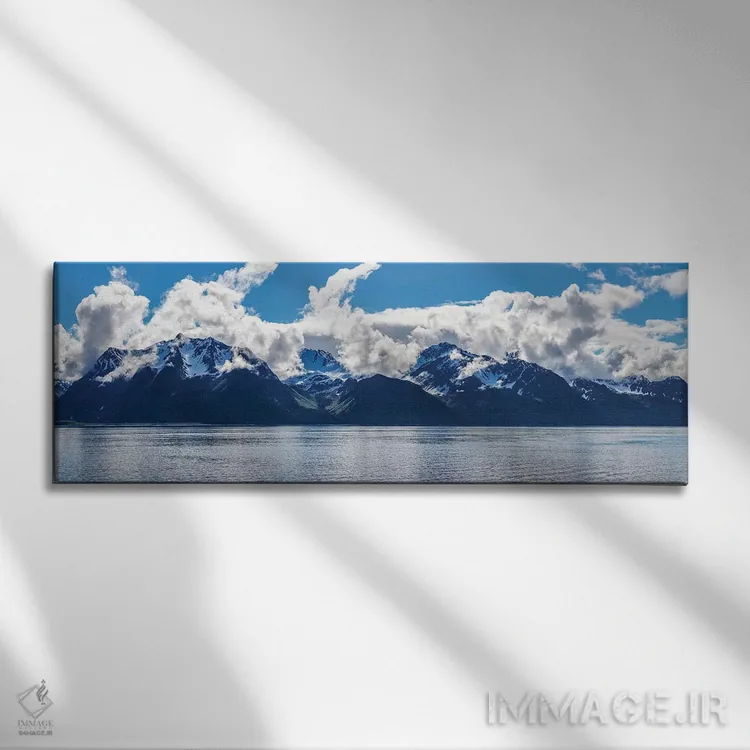 تابلو دکوراتیو نمایی از رشته کوه ها، خلیج رزرکشن، شبه جزیره کنی، سوارد… اثر پانورامیک ایمجز - نمای روبهرو روی دیوار
