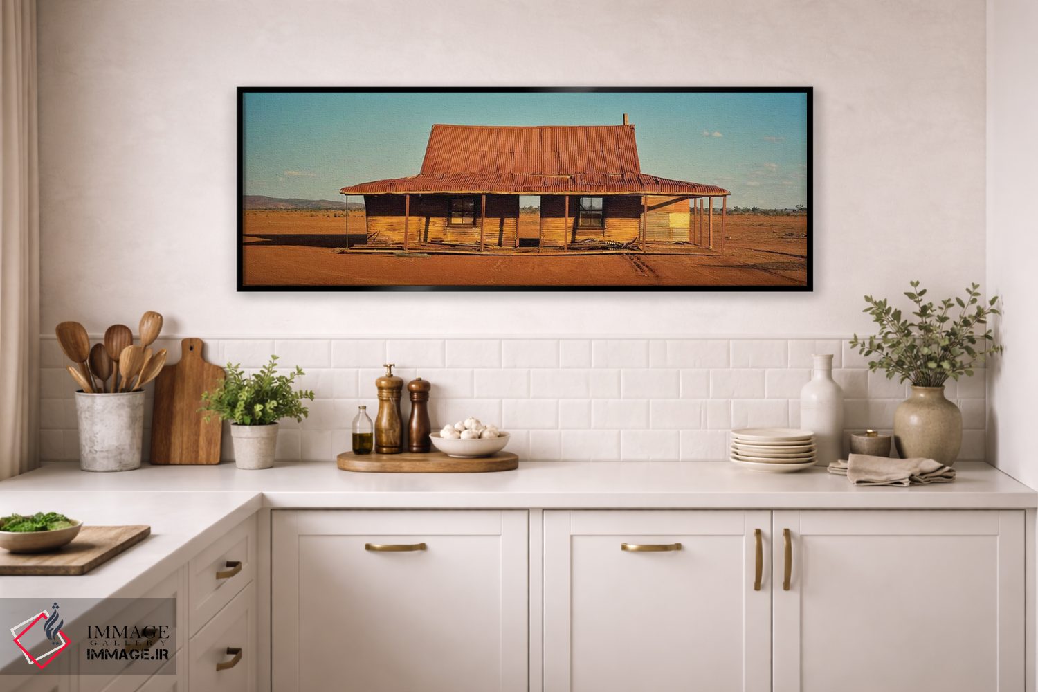 تابلو دکوراتیو خانه متروکه در بیابان، سیلورستون، نیو ساوت ولز، استرالی… اثر پانورامیک ایمجز - D2B