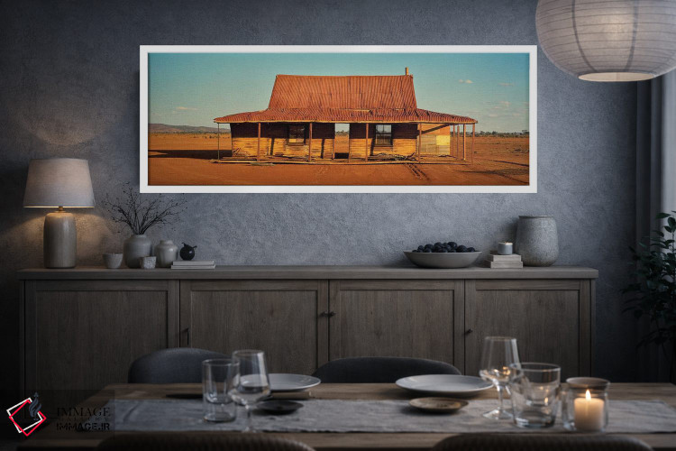 تابلو دکوراتیو خانه متروکه در بیابان، سیلورستون، نیو ساوت ولز، استرالی… اثر پانورامیک ایمجز - D4W