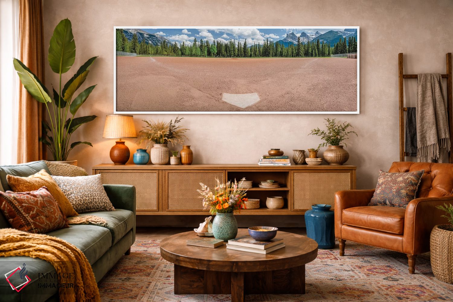 تابلو دکوراتیو میدان بیسبال، میدان بیسبال، آلبرتا، کانادا اثر پانورامیک ایمجز - D1W