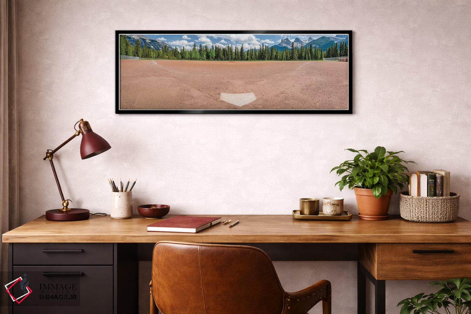 تابلو دکوراتیو میدان بیسبال، میدان بیسبال، آلبرتا، کانادا اثر پانورامیک ایمجز - D4B