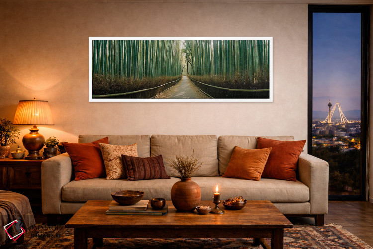 تابلو دکوراتیو جنگل بامبو آراشی یاما، استان کیوتو، منطقه کینکی، هونشو… اثر پانورامیک ایمجز - D4W