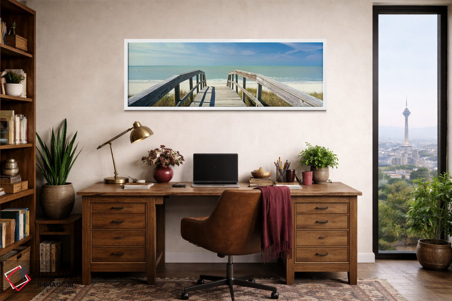 تابلو دکوراتیو پیاده روی ساحلی در جزیره گاسپاریلا، فلوریدا، ایالات متح… اثر پانورامیک ایمجز - D1W