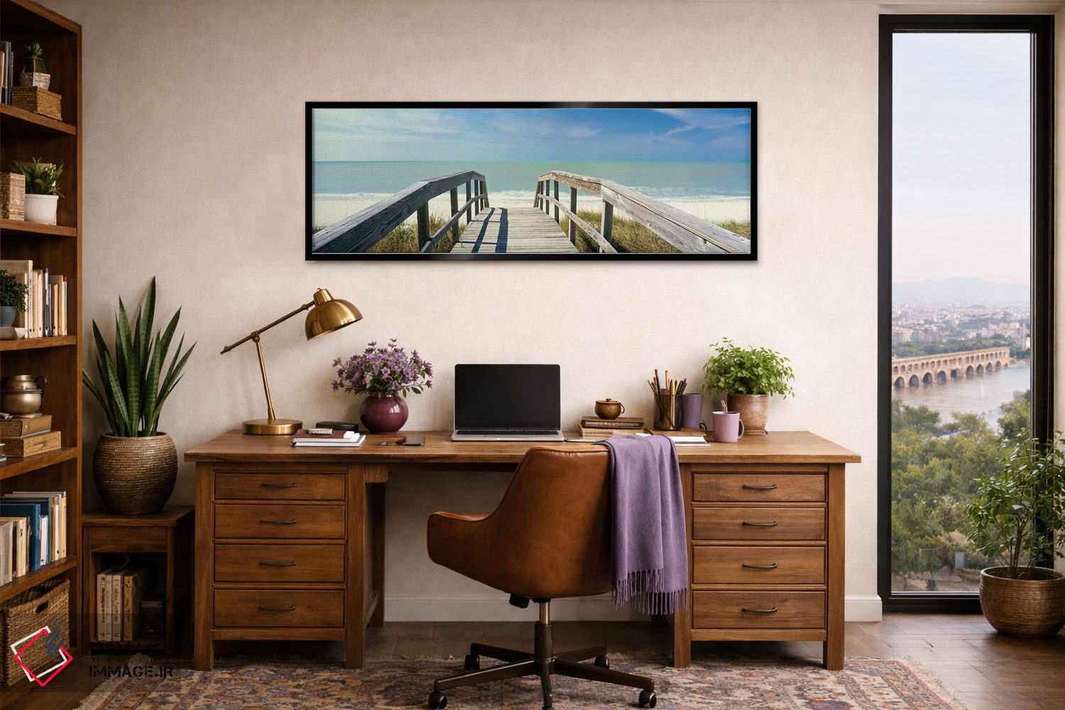 تابلو دکوراتیو پیاده روی ساحلی در جزیره گاسپاریلا، فلوریدا، ایالات متح… اثر پانورامیک ایمجز - D2B