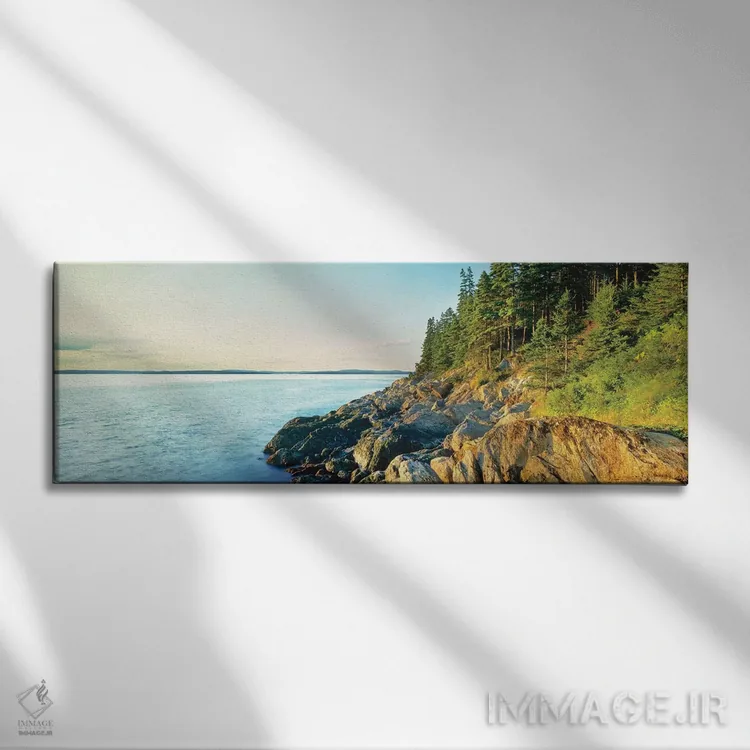 تابلو دکوراتیو Acadia National Park, Maine, USA" - "خط ساحلی، پارک ملی… اثر پانورامیک ایمجز - نمای روبهرو روی دیوار