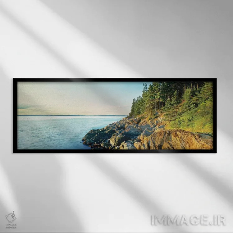 تابلو دکوراتیو Acadia National Park, Maine, USA" - "خط ساحلی، پارک ملی… اثر پانورامیک ایمجز - نمای قابدار مشکی