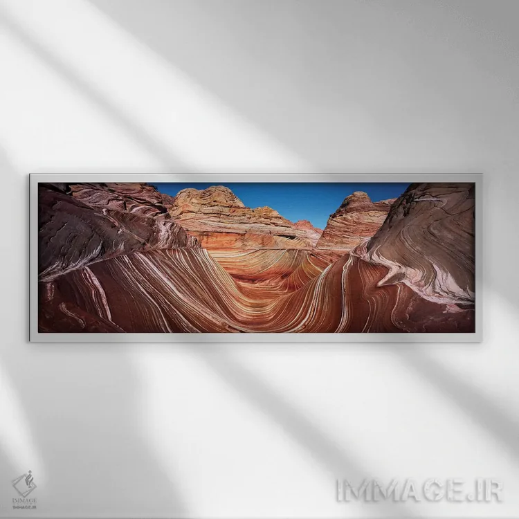 تابلو دکوراتیو Vermillion Cliffs, Vermilion Cliffs National Monument… اثر پانورامیک ایمجز - نمای قابدار سفید