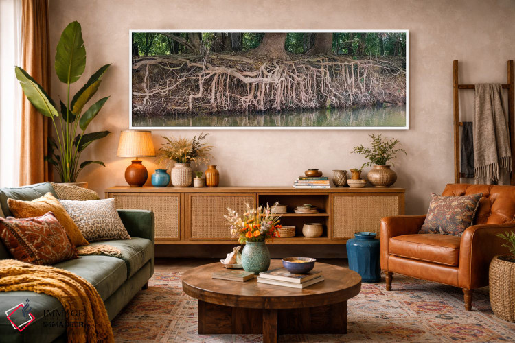 تابلو دکوراتیو Pantanal wetland region, Brazil, South America" - "ریشه… اثر پانورامیک ایمجز - D2W