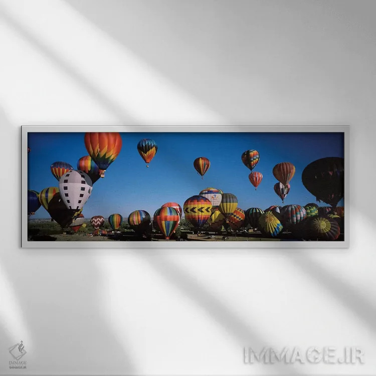 تابلو دکوراتیو Albuquerque International Balloon Fiesta, Albuquerque… اثر پانورامیک ایمجز - نمای قابدار سفید