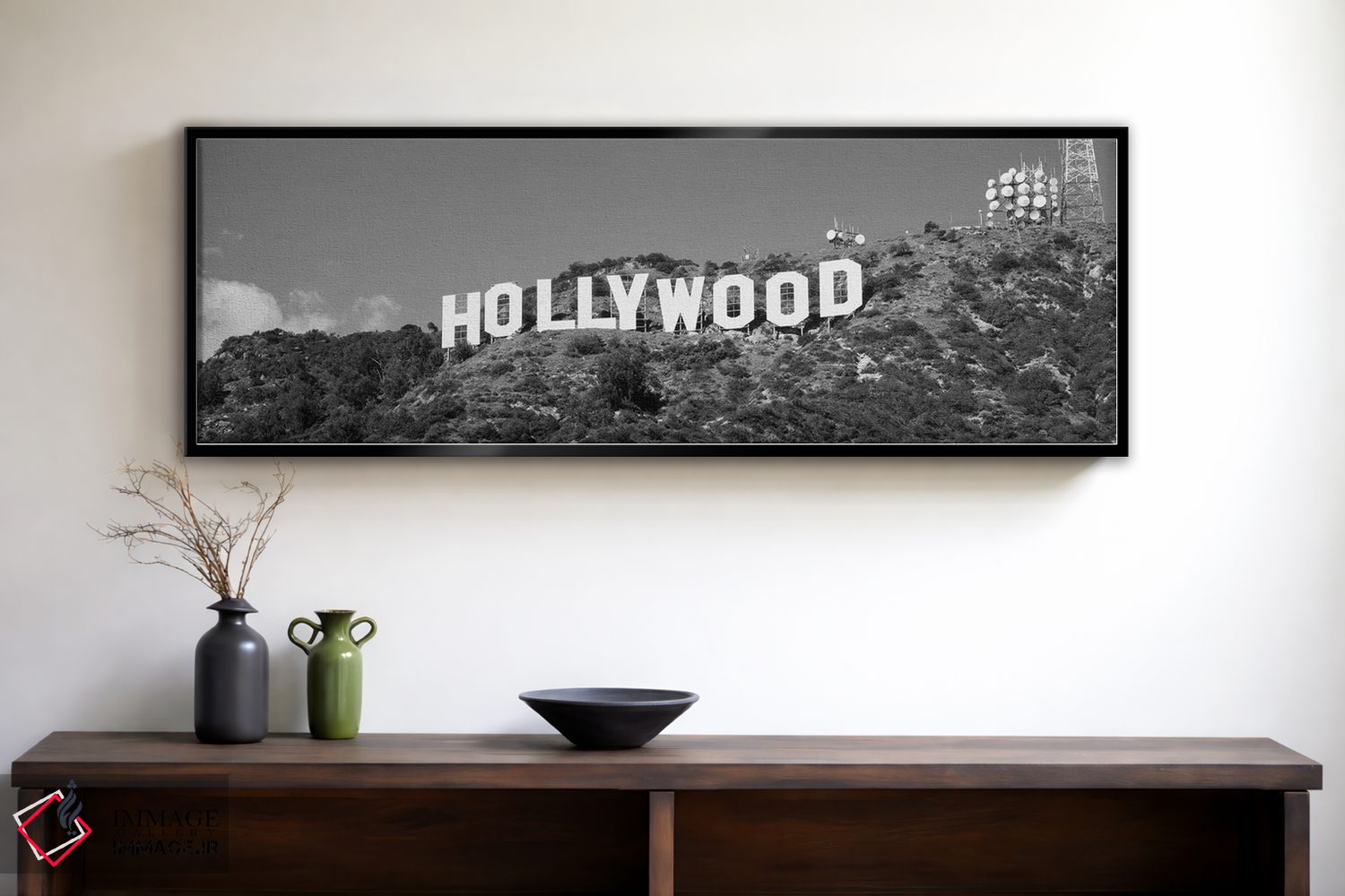 تابلو دکوراتیو Los Angeles, California, USA" - "تابلوی هالیوود در تپه… اثر پانورامیک ایمجز - D2B