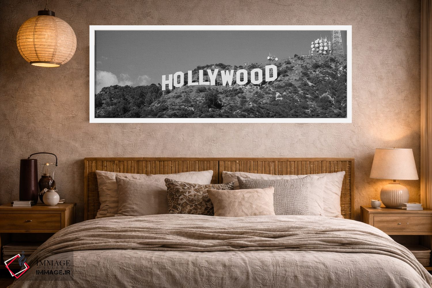 تابلو دکوراتیو Los Angeles, California, USA" - "تابلوی هالیوود در تپه… اثر پانورامیک ایمجز - D3W