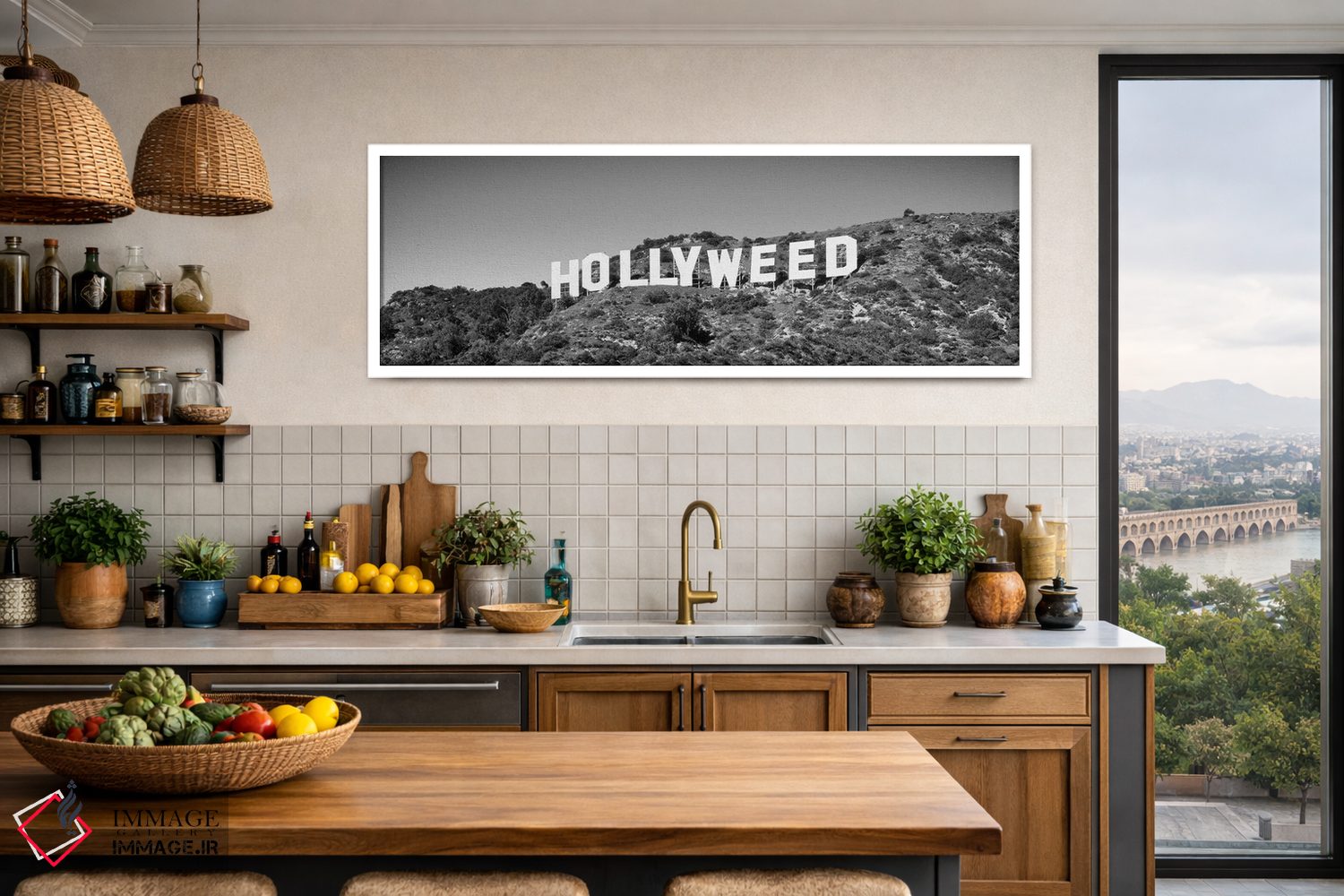 تابلو دکوراتیو at Hollywood Hills, Los Angeles, California, USA" - "تا… اثر پانورامیک ایمجز - D2W