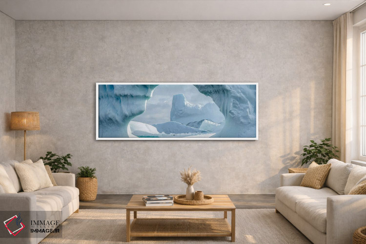 تابلو دکوراتیو Antarctic Peninsula, Antarctica" - "یخچال شناور در اقیا… اثر پانورامیک ایمجز - D3W