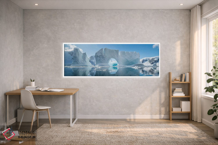 تابلو دکوراتیو Antarctic Peninsula, Antarctica" - "یخچال های شناور در… اثر پانورامیک ایمجز - D1W
